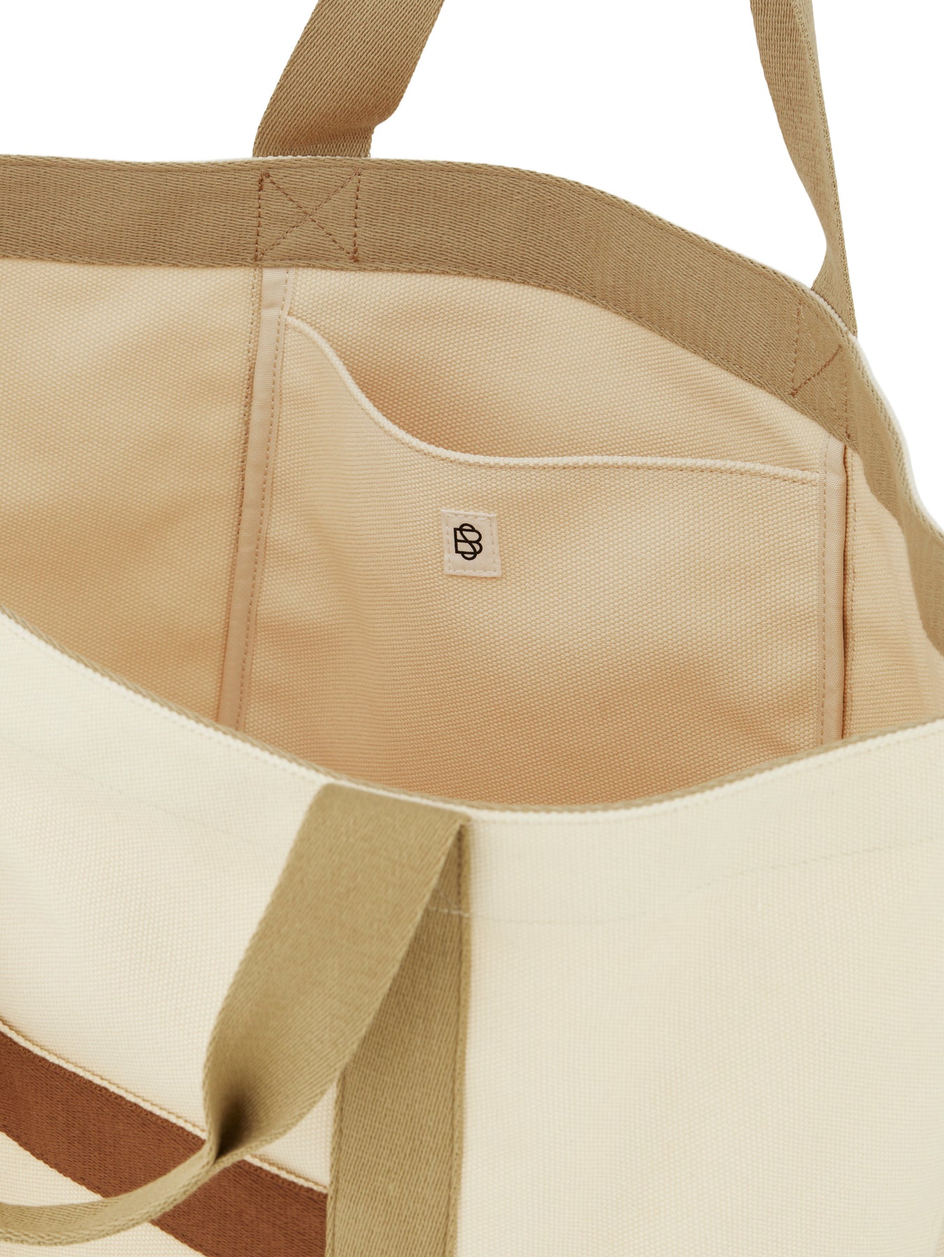 Canvas Berta Bag - Birch White