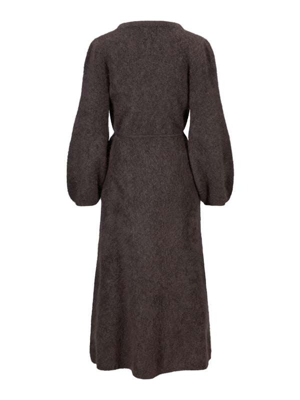 Olivia Chunky Cardigan - Mörkbrun