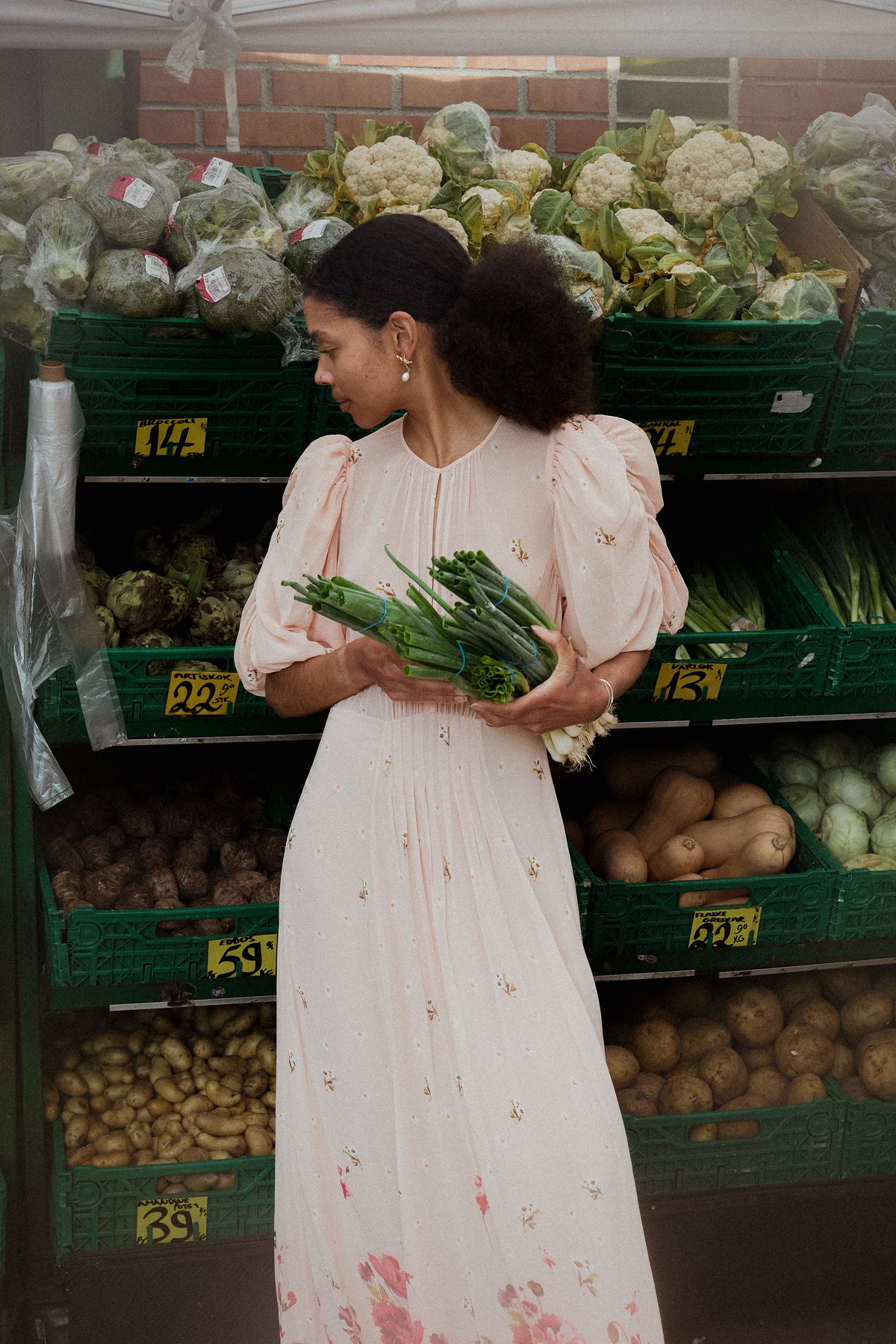 Georgette Tieband Gown - Wild Flowers