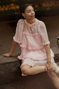 Flow Dress - Carmine Rose