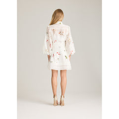 Aliah Garden Dress - White Garden