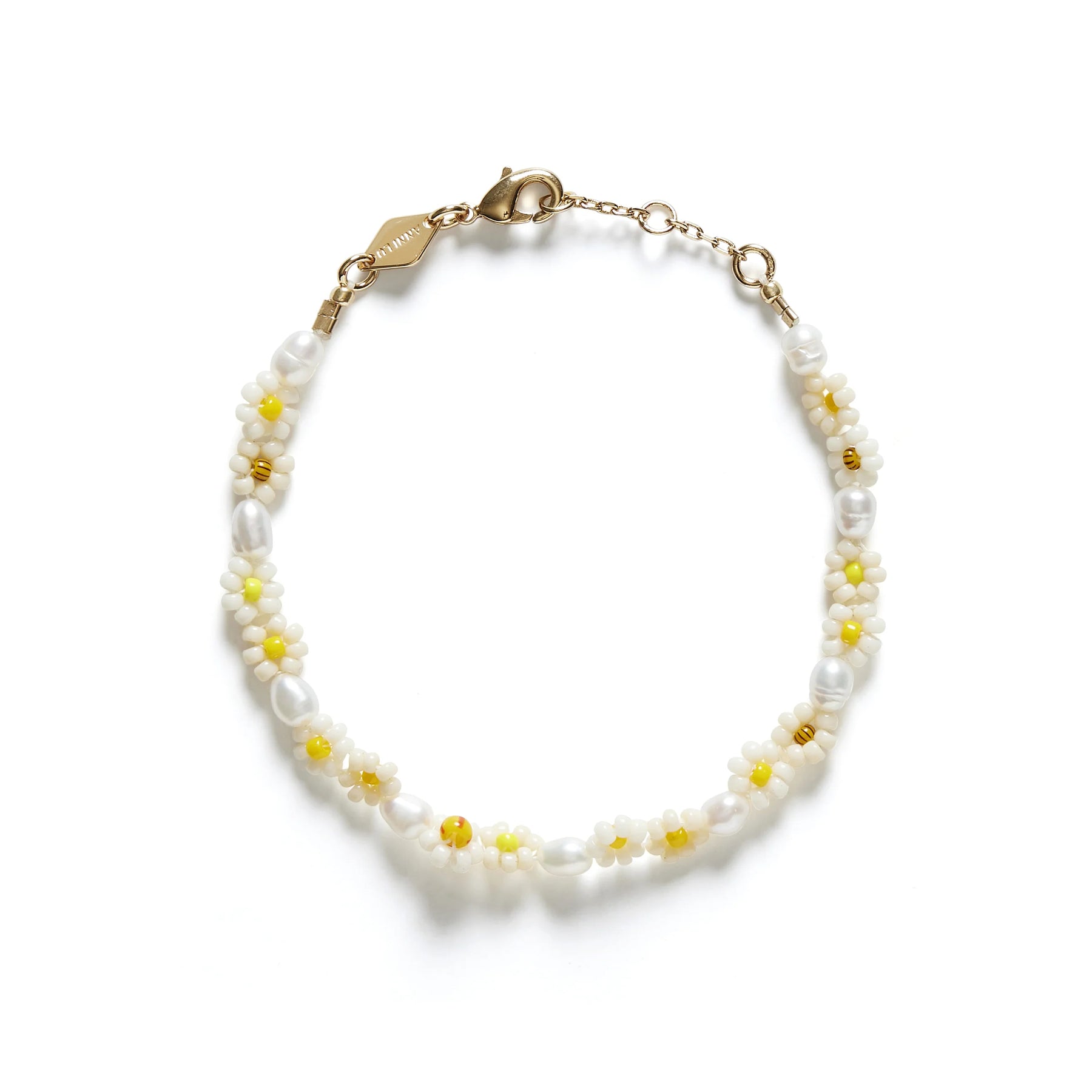 Daisy Flower Bracelet - Gold