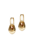 Golden Pebble Earring - Guld