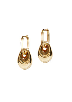 Golden Pebble Earring - Gold