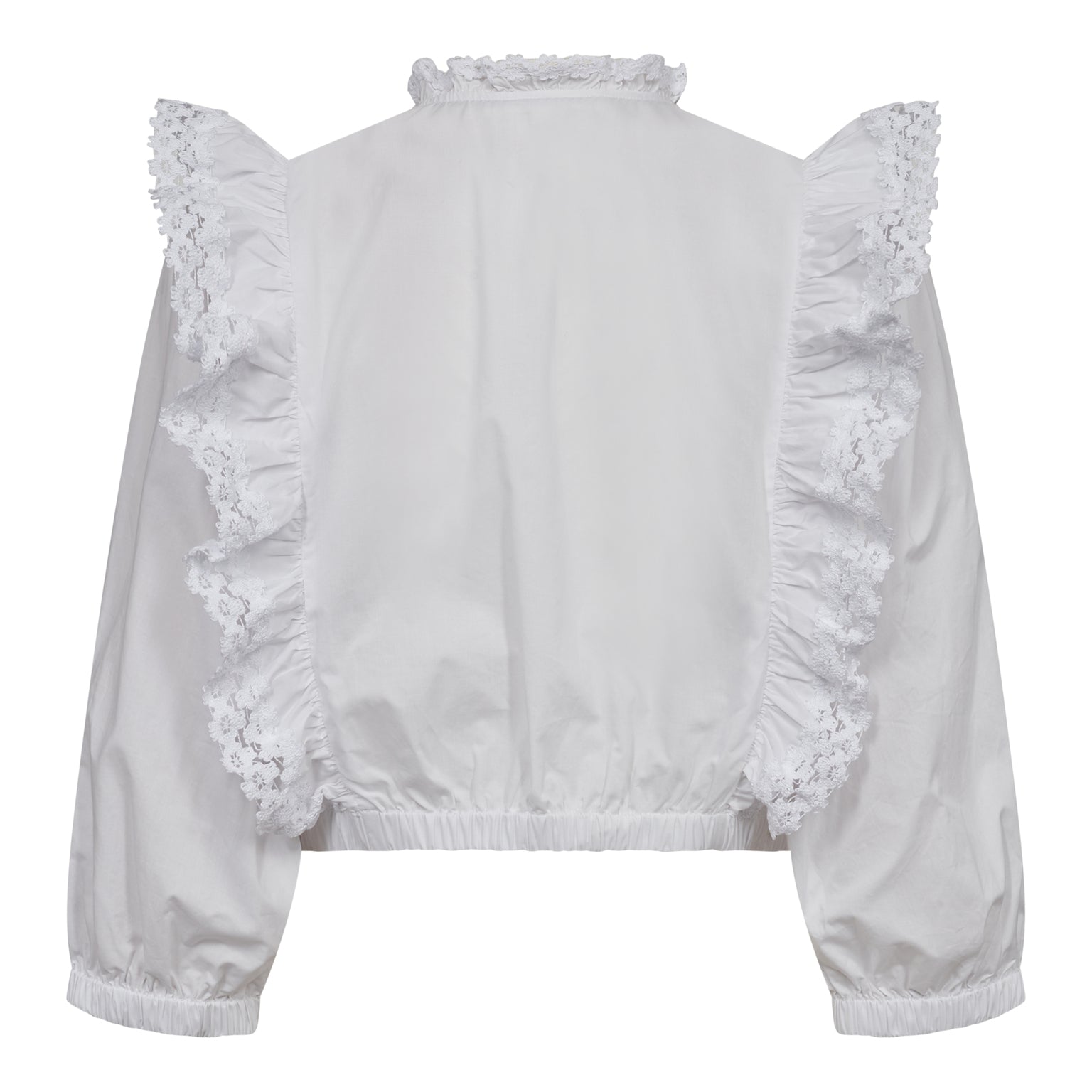 LaceyCC Frill Shirt - White