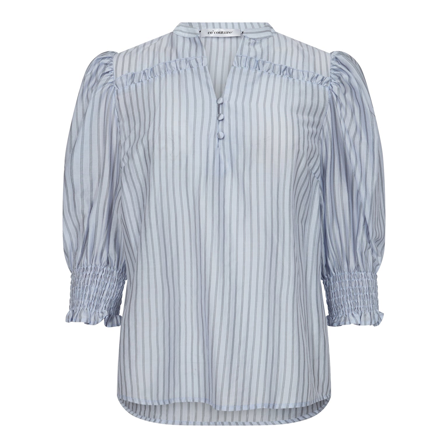 SamiCC Stripe SS Shirt - Pale Blue