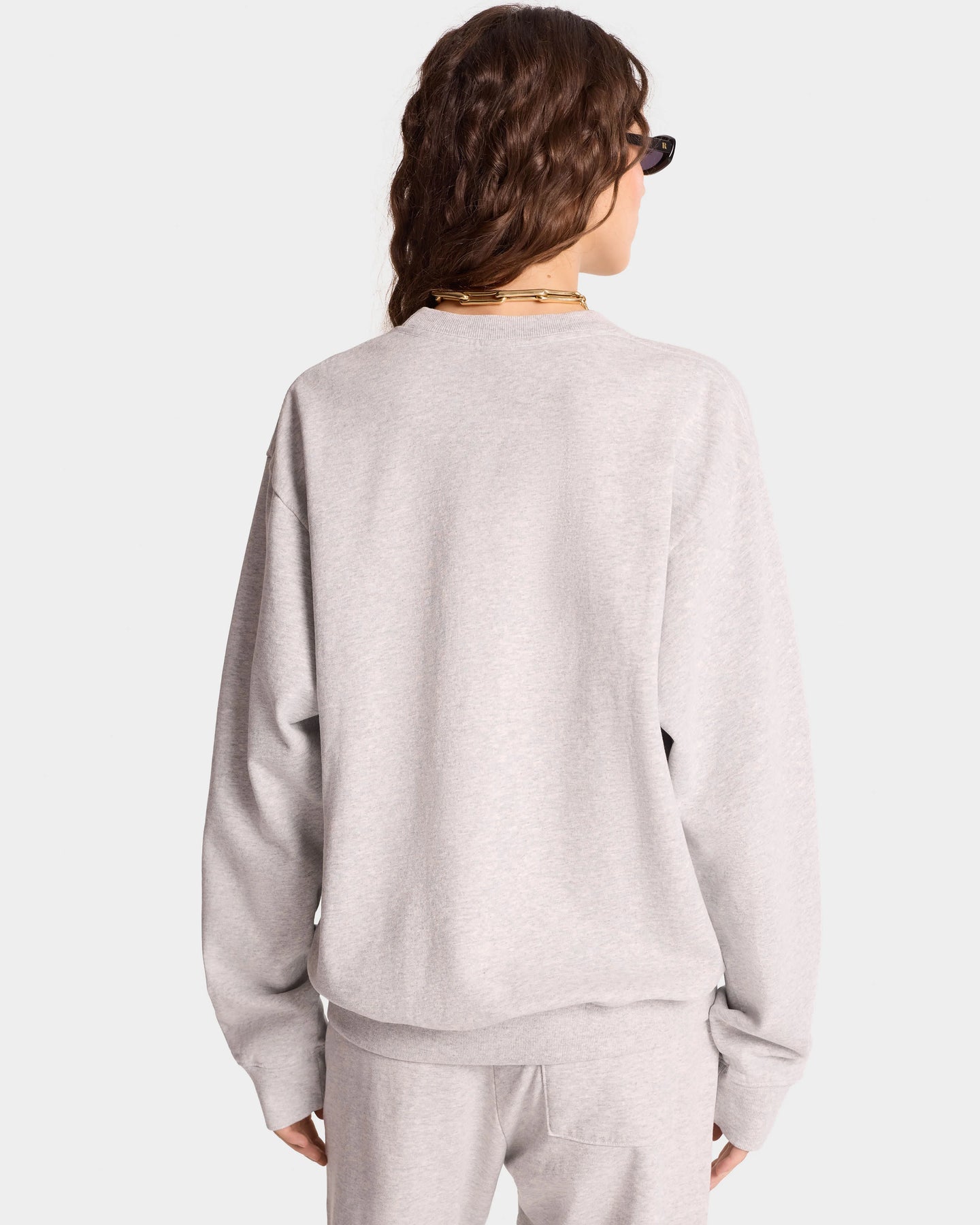 Ny Health Club Crewneck - Heather Gray