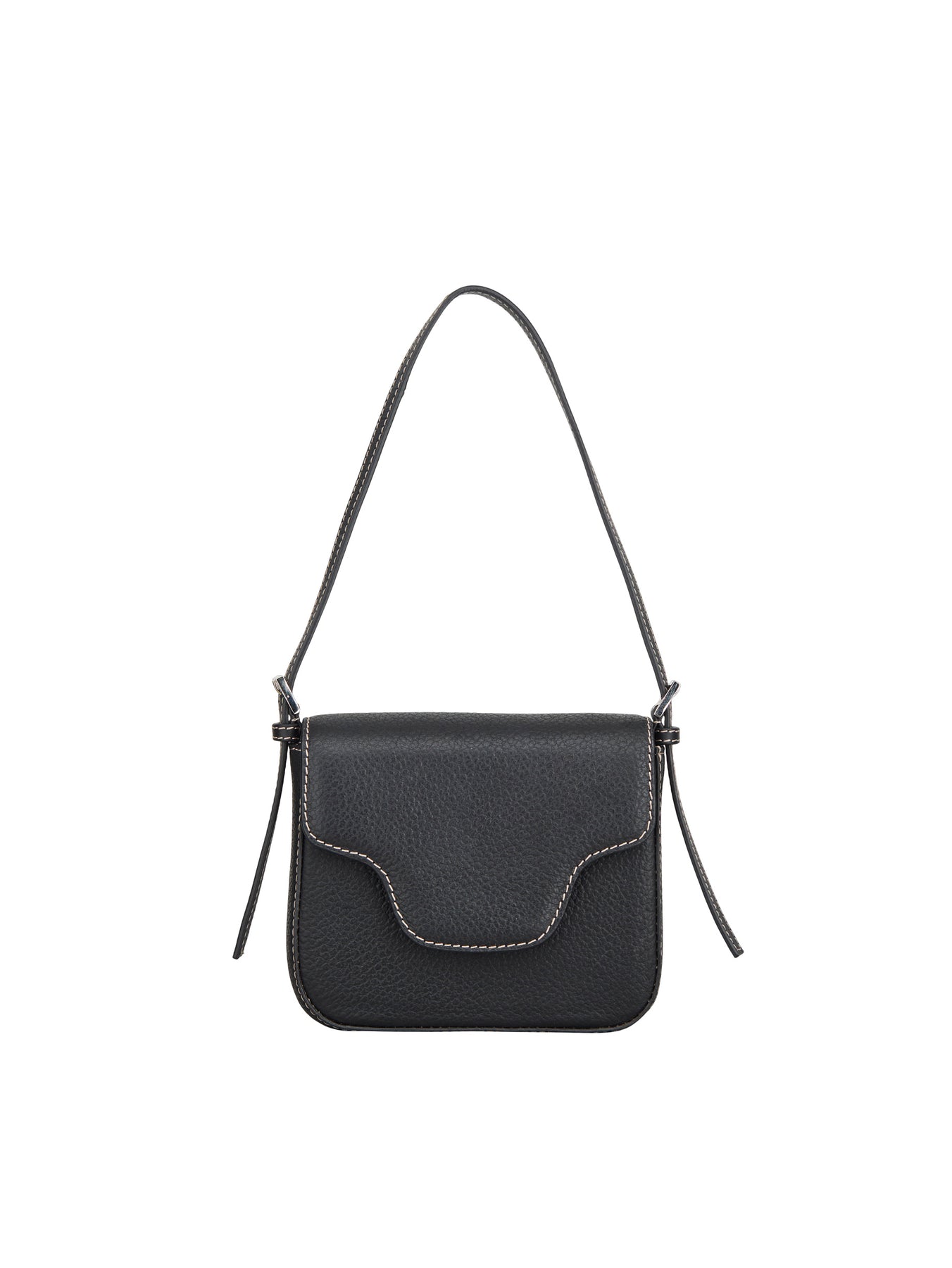 Grained Iris Small Bag - Black