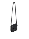 Grained Iris Small Bag - Black