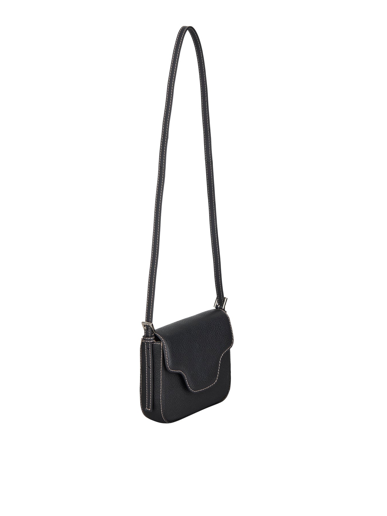Grained Iris Small Bag - Black