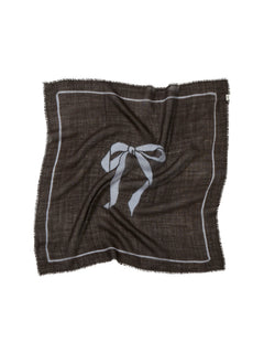Bow Wica Scarf - Hot Fudge Brown