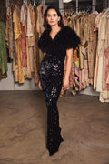 byTiMo Sequins Strap Dress - Svart