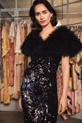 byTiMo Sequins Strap Dress - Svart