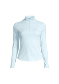Serene Half Zip Long Sleeve - Aqua Glow