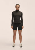 Serene Half Zip Long Sleeve - Svart