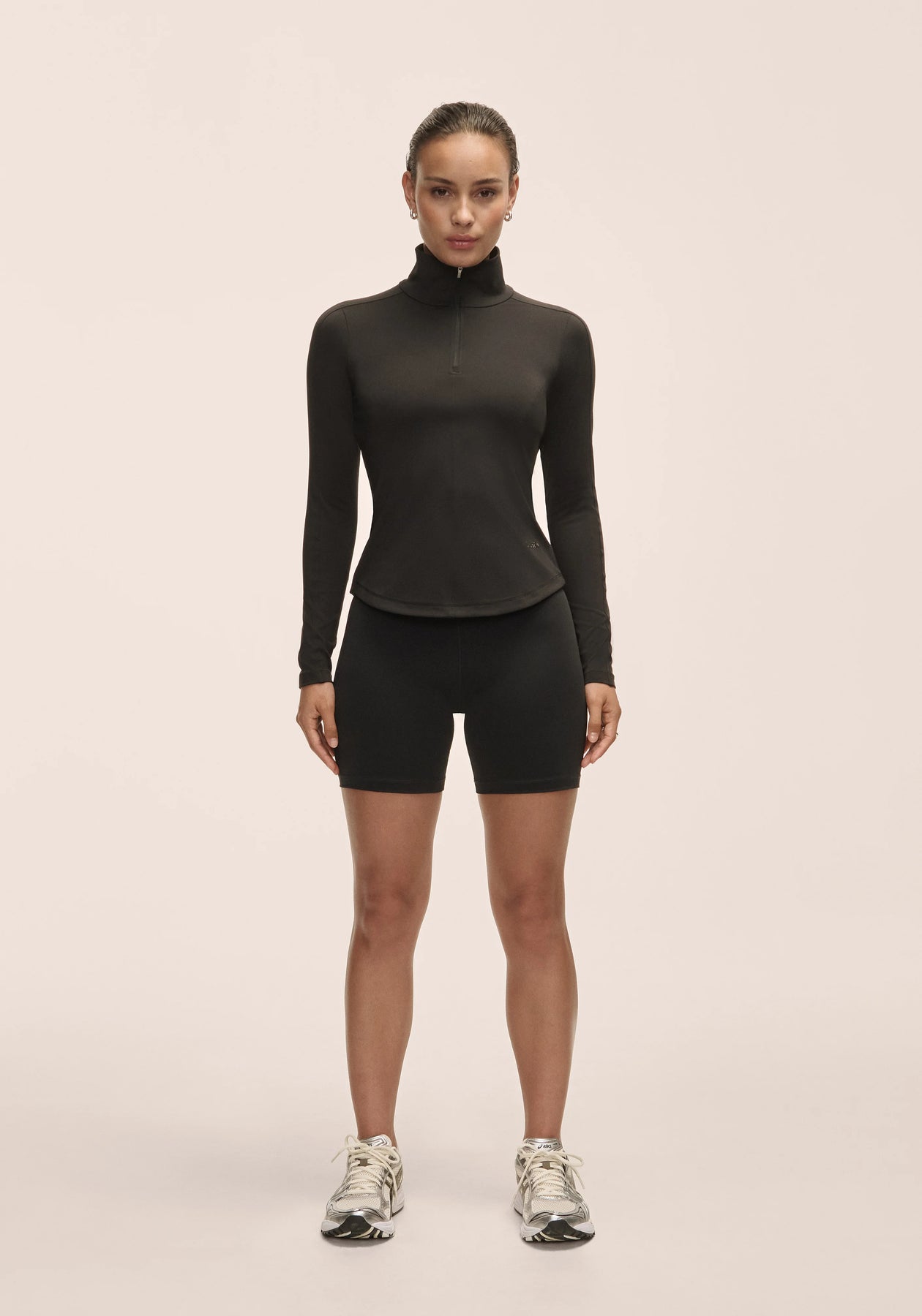 Serene Half Zip Long Sleeve - Svart