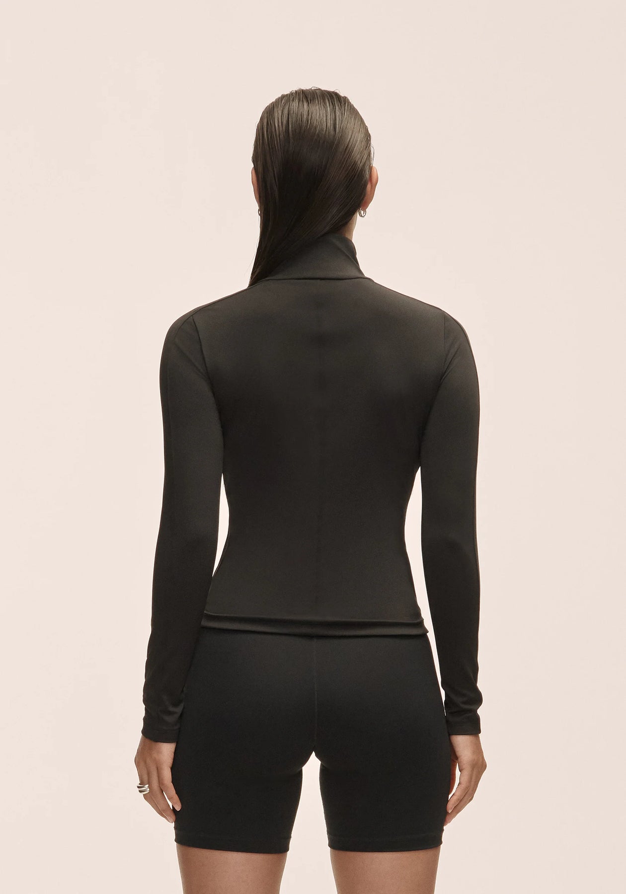 Serene Half Zip Long Sleeve - Svart
