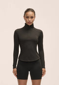 Serene Half Zip Long Sleeve - Svart