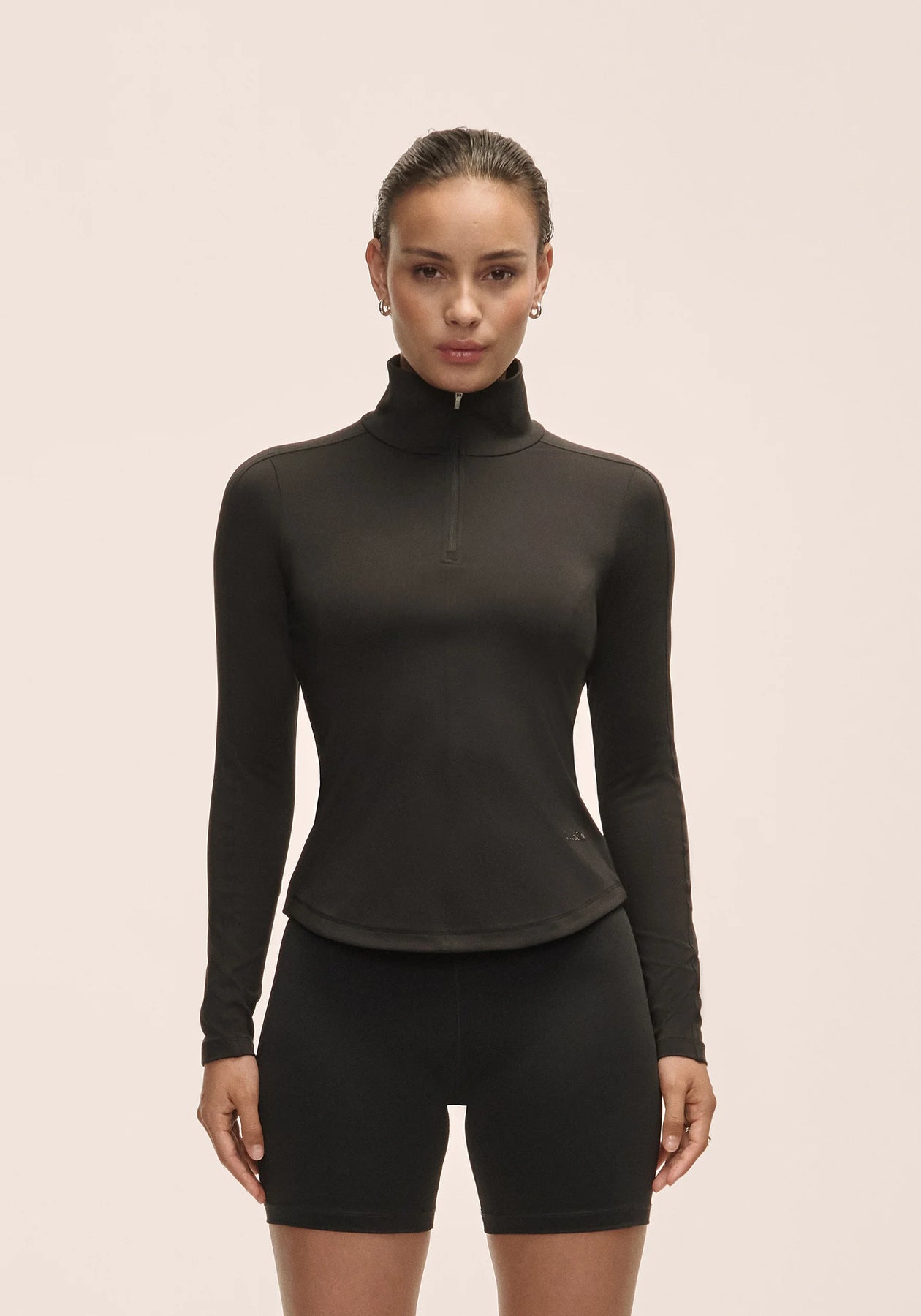 Serene Half Zip Long Sleeve - Svart