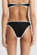 Ribbed Bikini Bottom - Svart