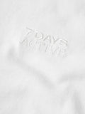 Organic Logo Fitted Tee - White Alyssum