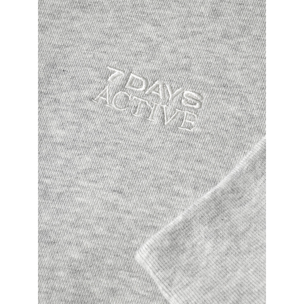 7 DAYS Active Organic Fitted Crewneck - Heather Grey