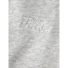 Organic Fitted Sweatpants - Heather Grey