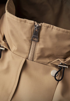Scandi Trench Rain Coat - Sand Beige