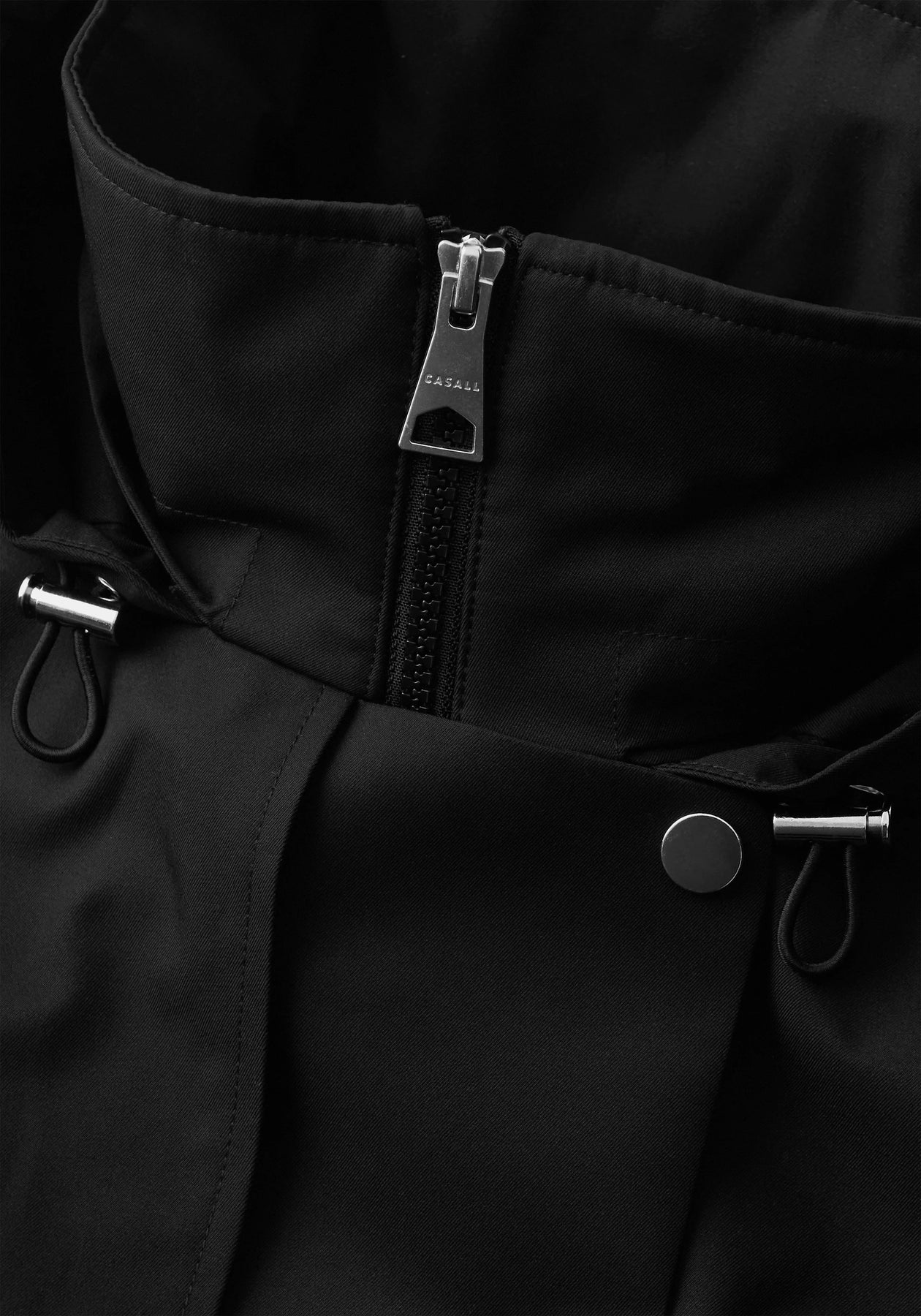 Scandi Trench Rain Coat - Svart