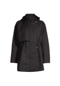 Scandi Trench Rain Coat - Svart