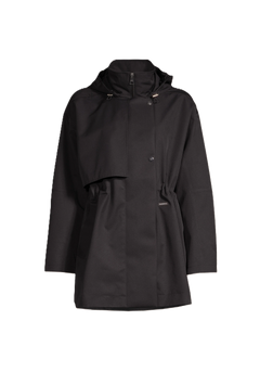 Scandi Trench Rain Coat - Black