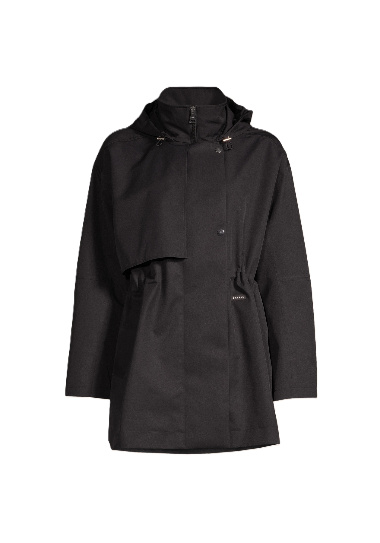 Scandi Trench Rain Coat - Svart