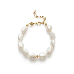 Big Stellar Pearly Bracelet - Gold