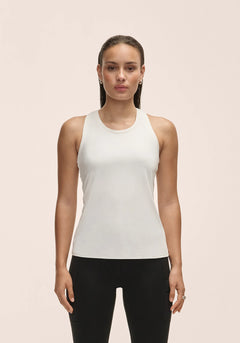 Essential Racerback Tank - White
