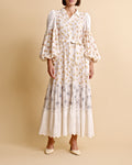 Cotton Slub Shirt Dress - Flower Combo