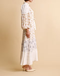 Cotton Slub Shirt Dress - Flower Combo