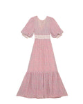 Georgette Lace Gown - Daisies