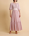 Georgette Lace Gown - Daisies