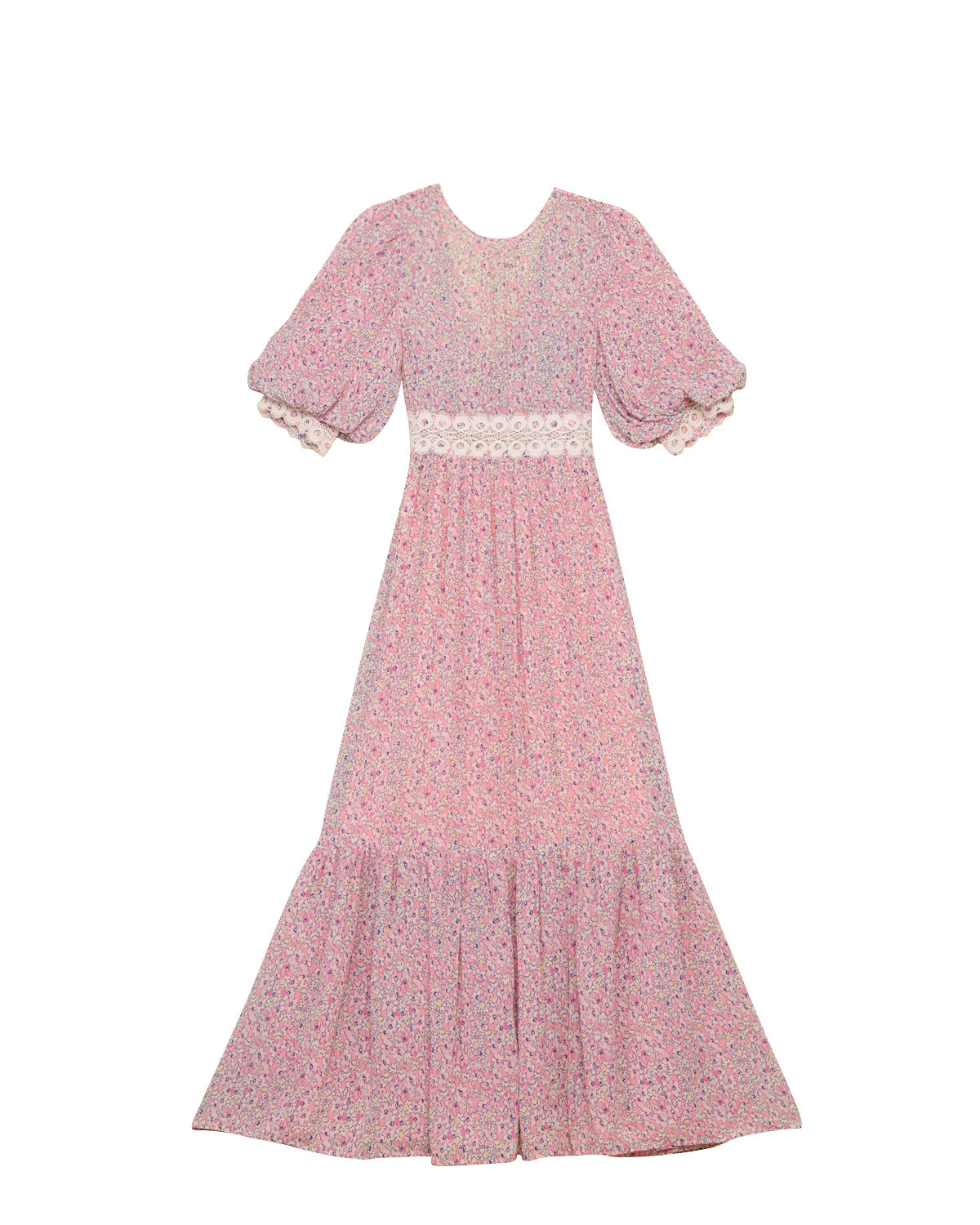 Georgette Lace Gown - Daisies