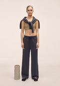 Peachy Straight Leg Jogger - Almost Black