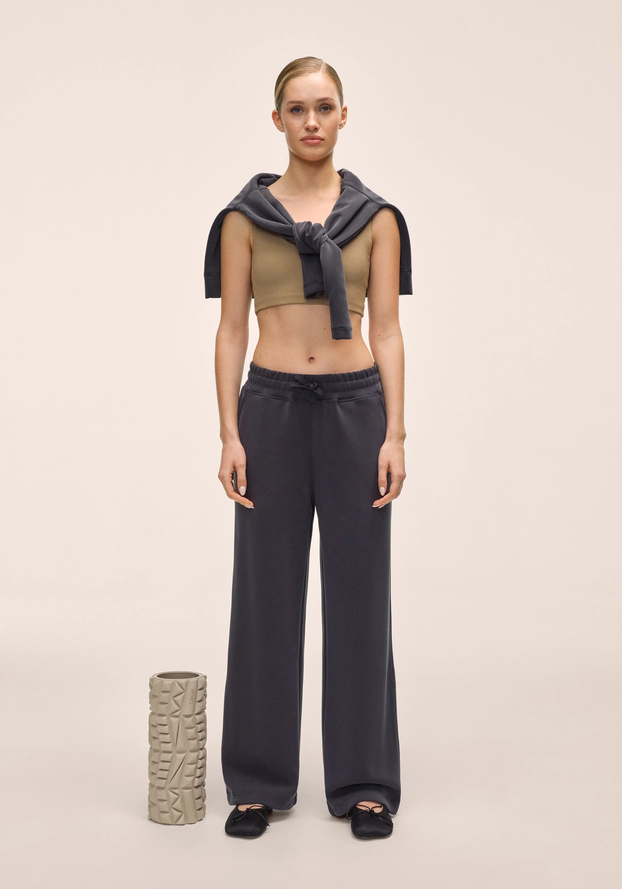 Peachy Straight Leg Jogger - Almost Black