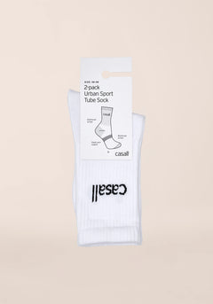 Urban Tube Sock 2-Pack - White