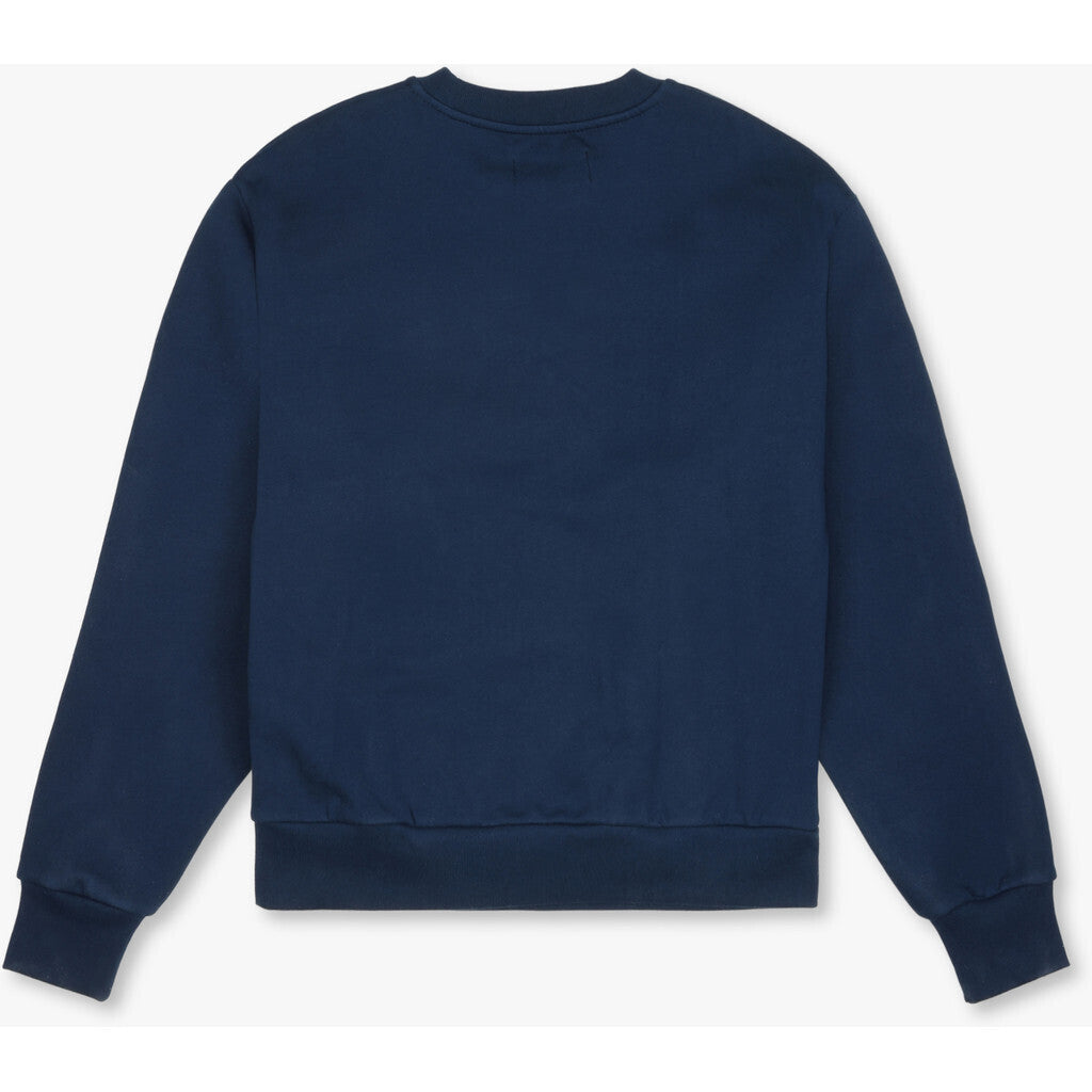 Organic Fitted Crewneck - Pageant Blue