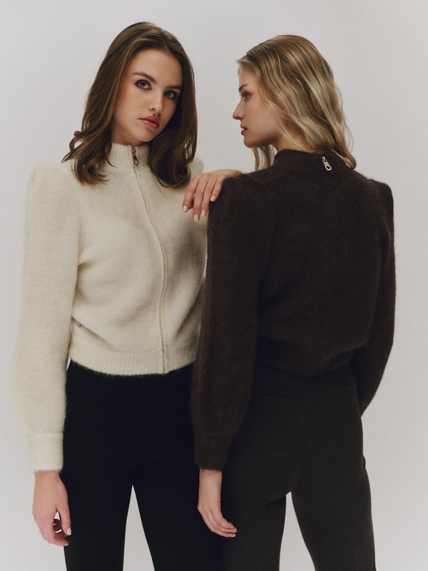 Venja Chunky Sweater - Mörkbrun