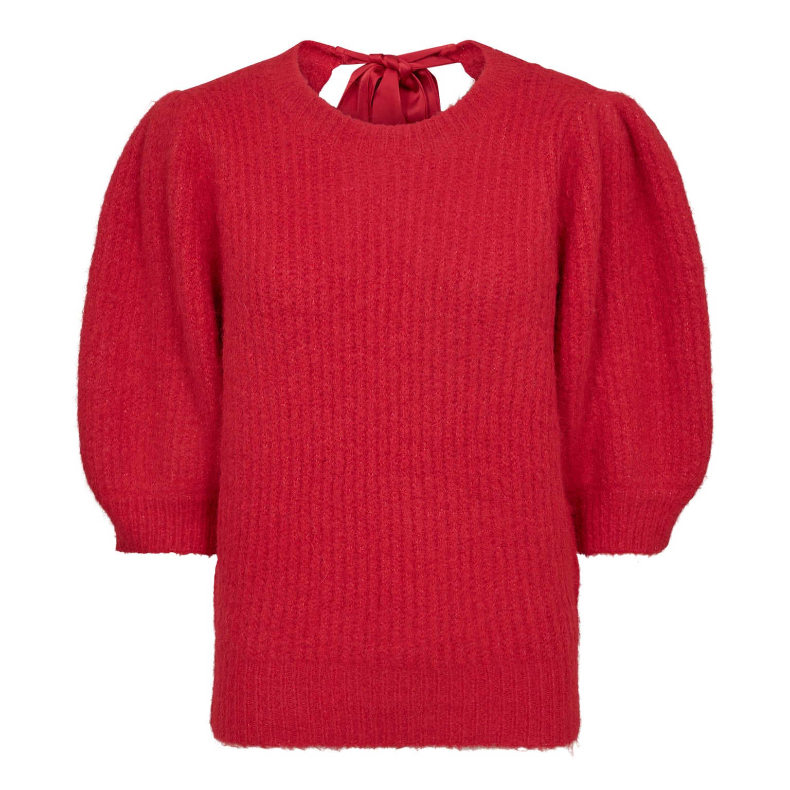 Coraliecc Bow Rib Knit - Flame