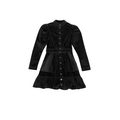 Corduroy Mini Dress - Black