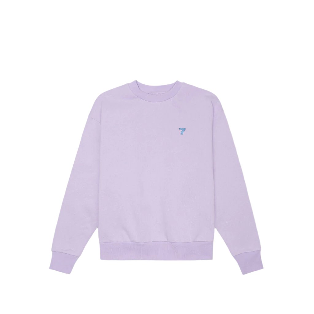 Organic Fitted Crewneck - Lavendel