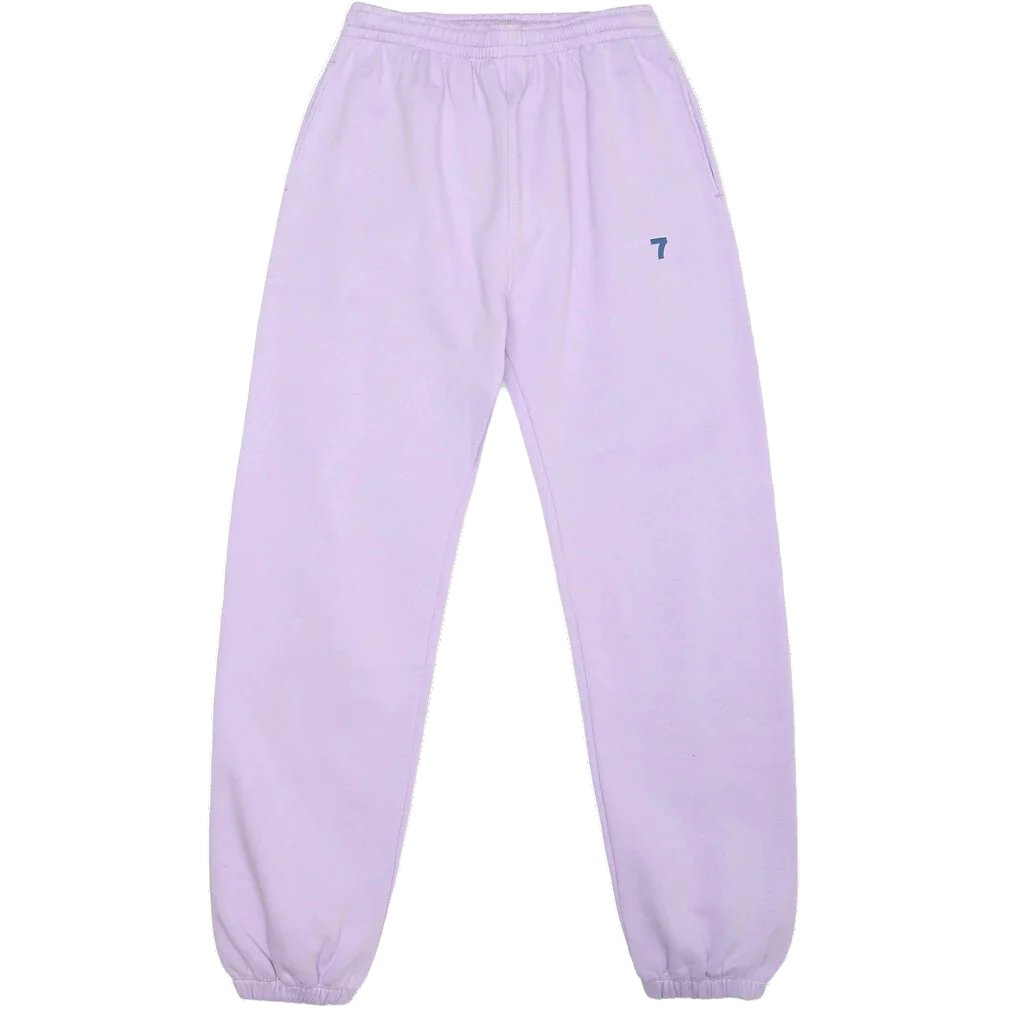 Organic Fitted Sweat Pants - Lavendel