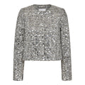 Bouclecc Sequin Cocktail Jacket - White Black