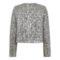 Bouclecc Sequin Cocktail Jacket - White Black